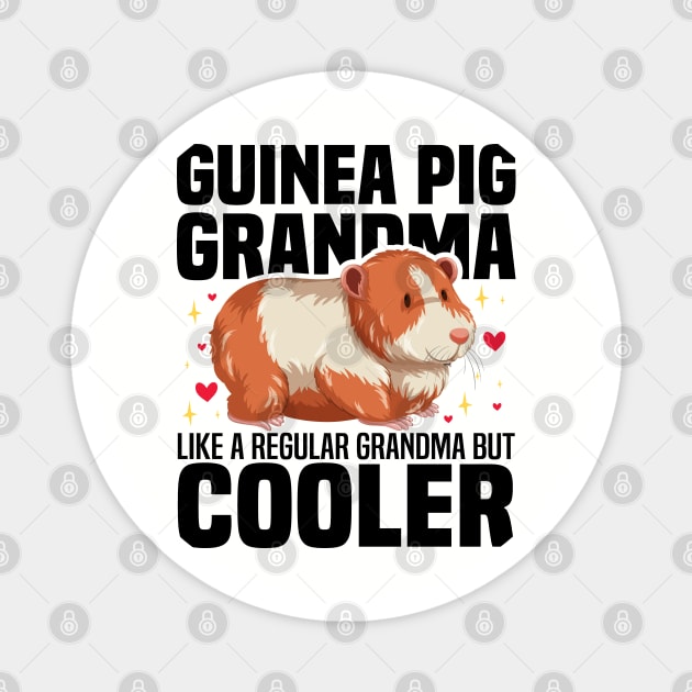 Guinea Pig Grandma like a regular Grandma but cooler Magnet by BenTee